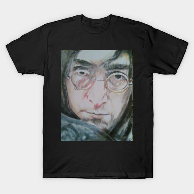 John Lennon T-Shirt by Mike Nesloney Art